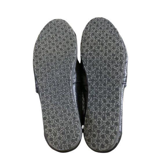 TOMS Closed Toe Dark Silver Shimmer Cushioned Comfort Shoes-6.5W - Picture 4 of 8